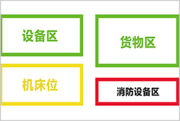 裝置或設備區域地面定位標識線